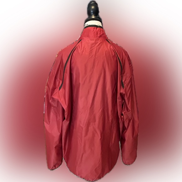 Vintage Adidas Jacket Full Zip Red Men's Size 2XL - Picture 2 of 7